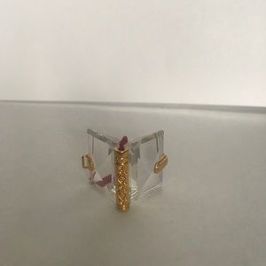 Swarovski crystal gold plated book